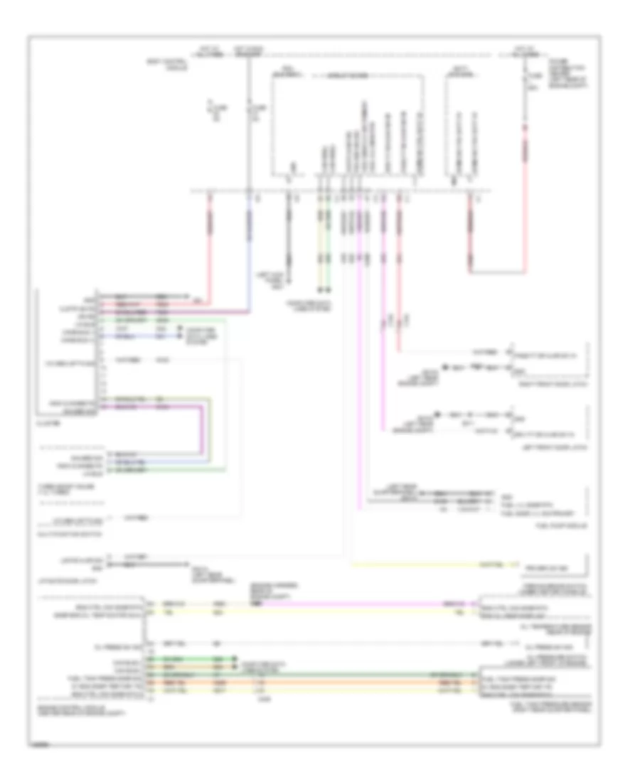 Instrument Cluster Wiring Diagram for Fiat 500 Pop 2012