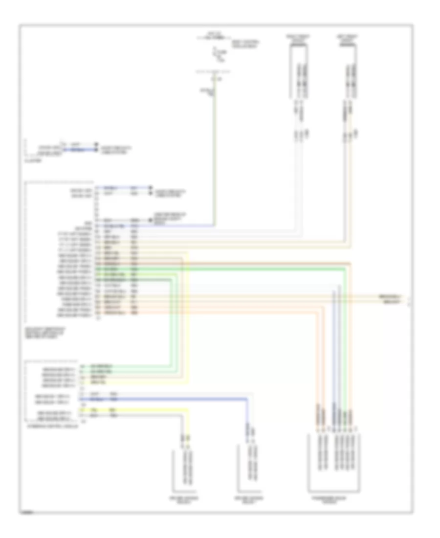 Supplemental Restraints Wiring Diagram 1 of 3 for Fiat 500 Pop 2012