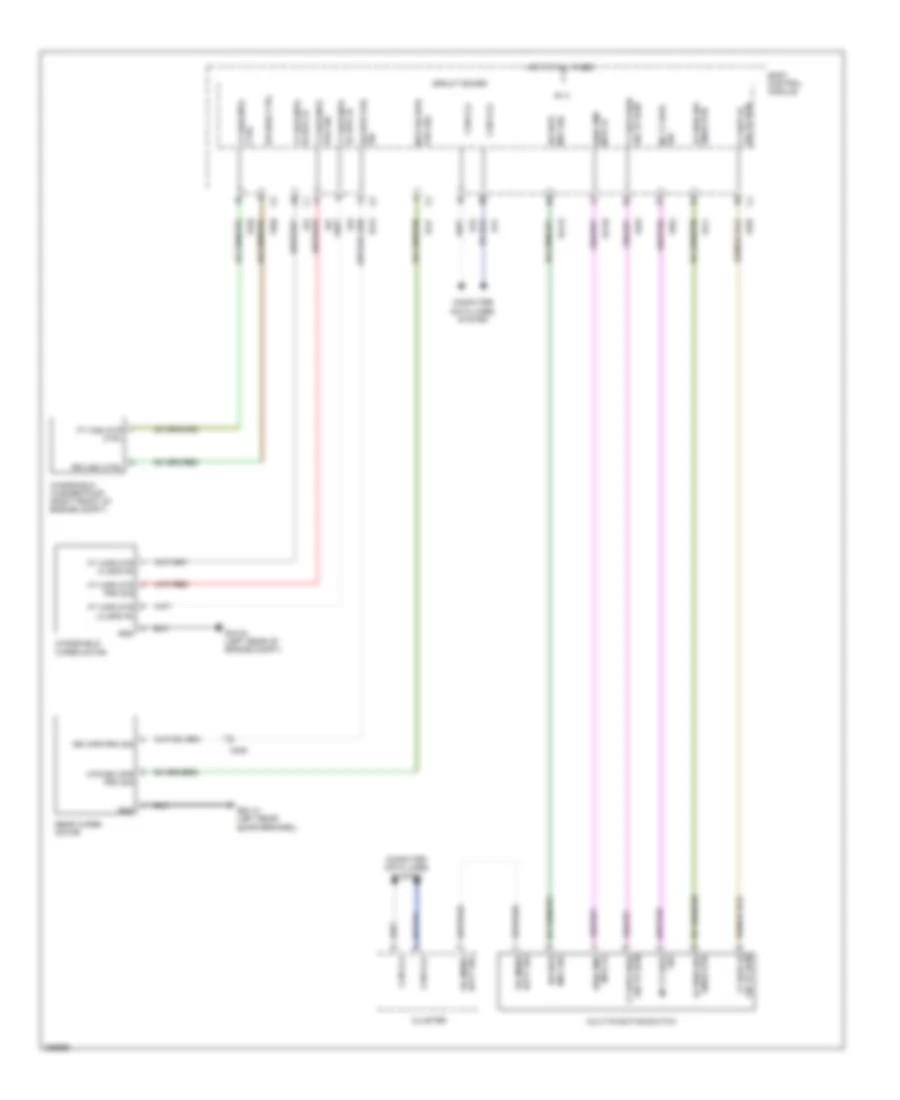 Электросхема стеклоочистителя, дворников и омывателя для Fiat 500c Lounge 2012