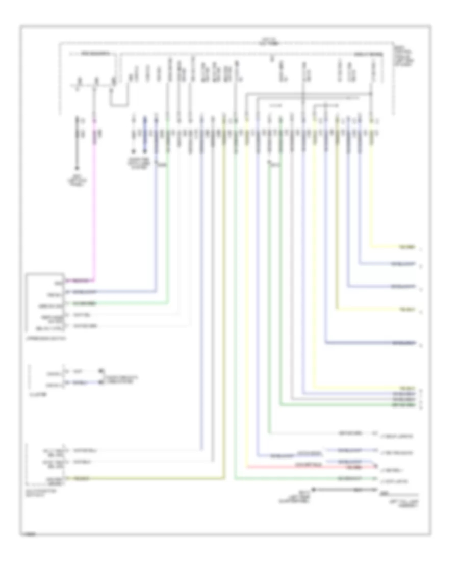 Exterior Lamps Wiring Diagram (1 of 2) for Fiat 500 Abarth 2013