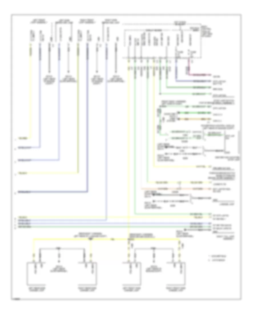 Exterior Lamps Wiring Diagram (2 of 2) for Fiat 500 Lounge 2013