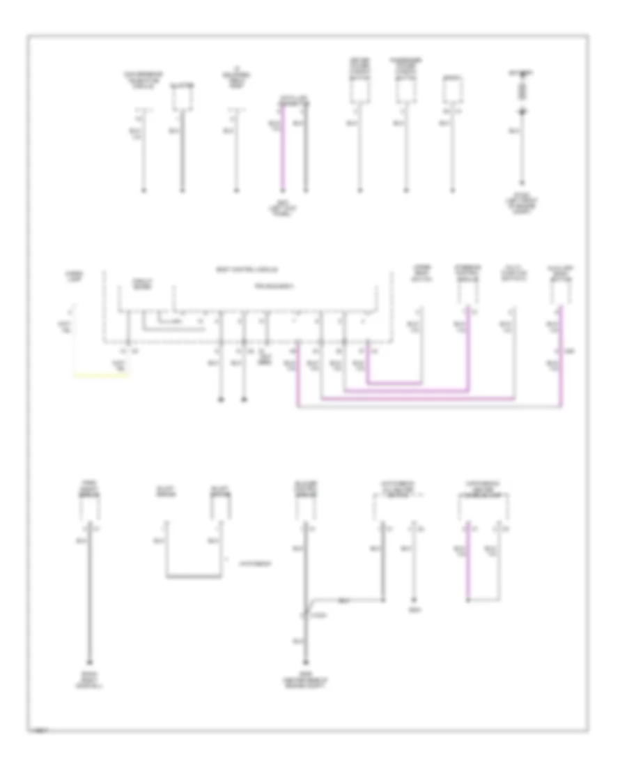 Ground Distribution Wiring Diagram 2 of 3 for Fiat 500 Lounge 2013