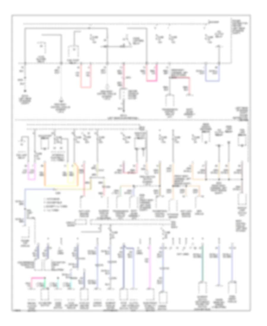 Power Distribution Wiring Diagram 2 of 2 for Fiat 500 Lounge 2013