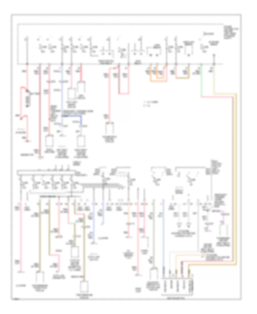 Power Distribution Wiring Diagram 1 of 2 for Fiat 500 Pop 2013