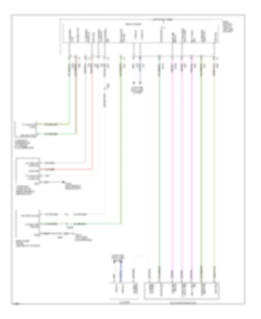 Электросхема стеклоочистителя, дворников и омывателя для Fiat 500 Turbo 2013