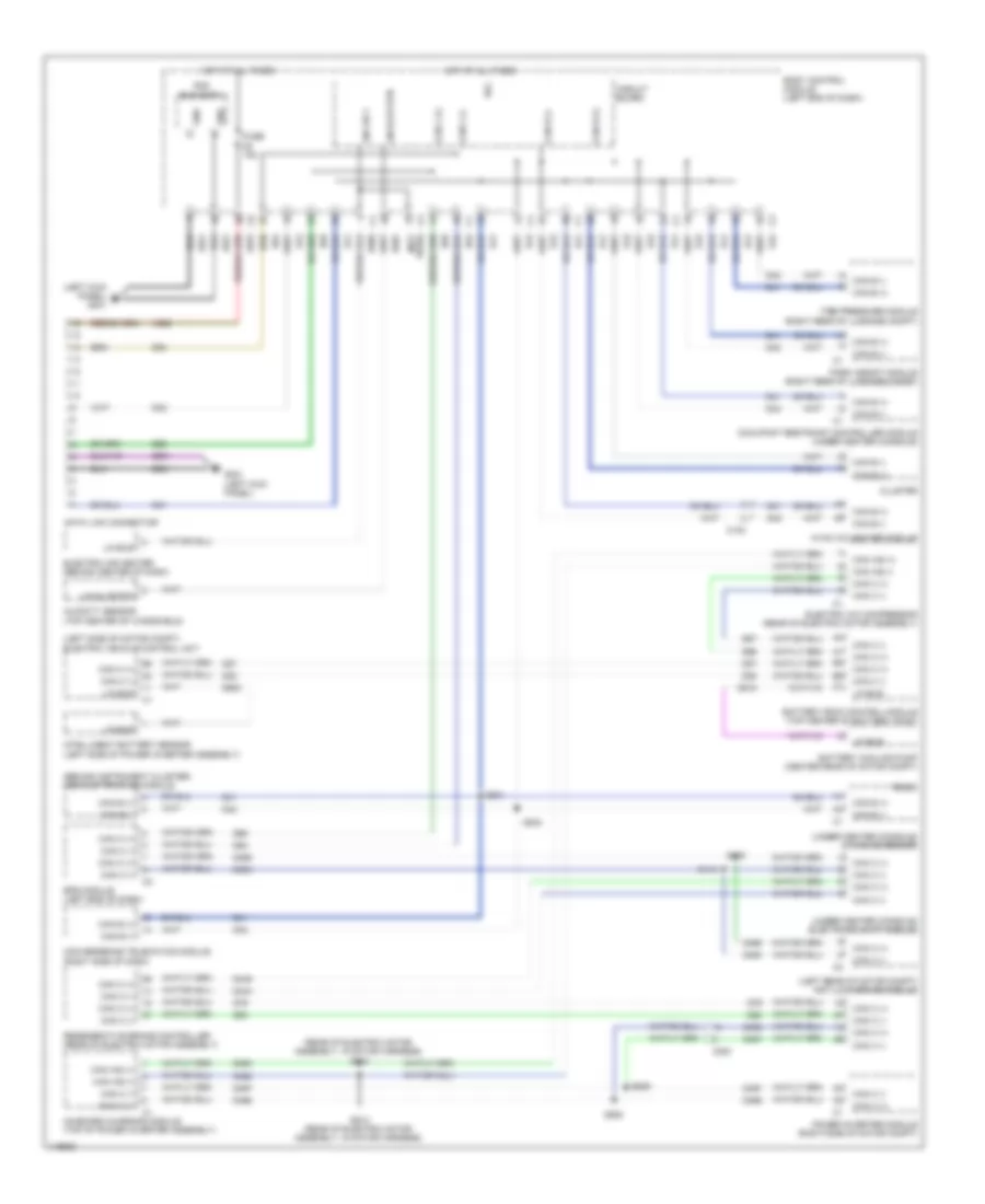 Computer Data Lines Wiring Diagram for Fiat 500e 2013
