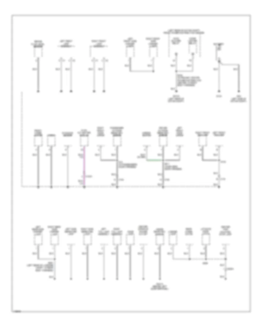 Ground Distribution Wiring Diagram 1 of 3 for Fiat 500e 2013