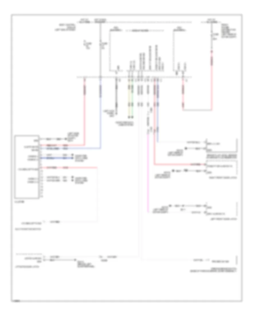 Instrument Cluster Wiring Diagram for Fiat 500e 2013