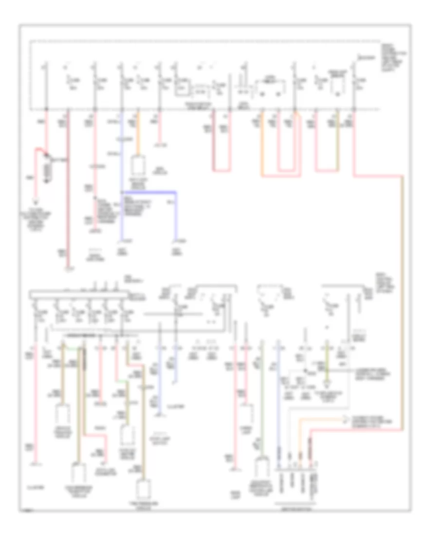 Power Distribution Wiring Diagram 1 of 3 for Fiat 500e 2013