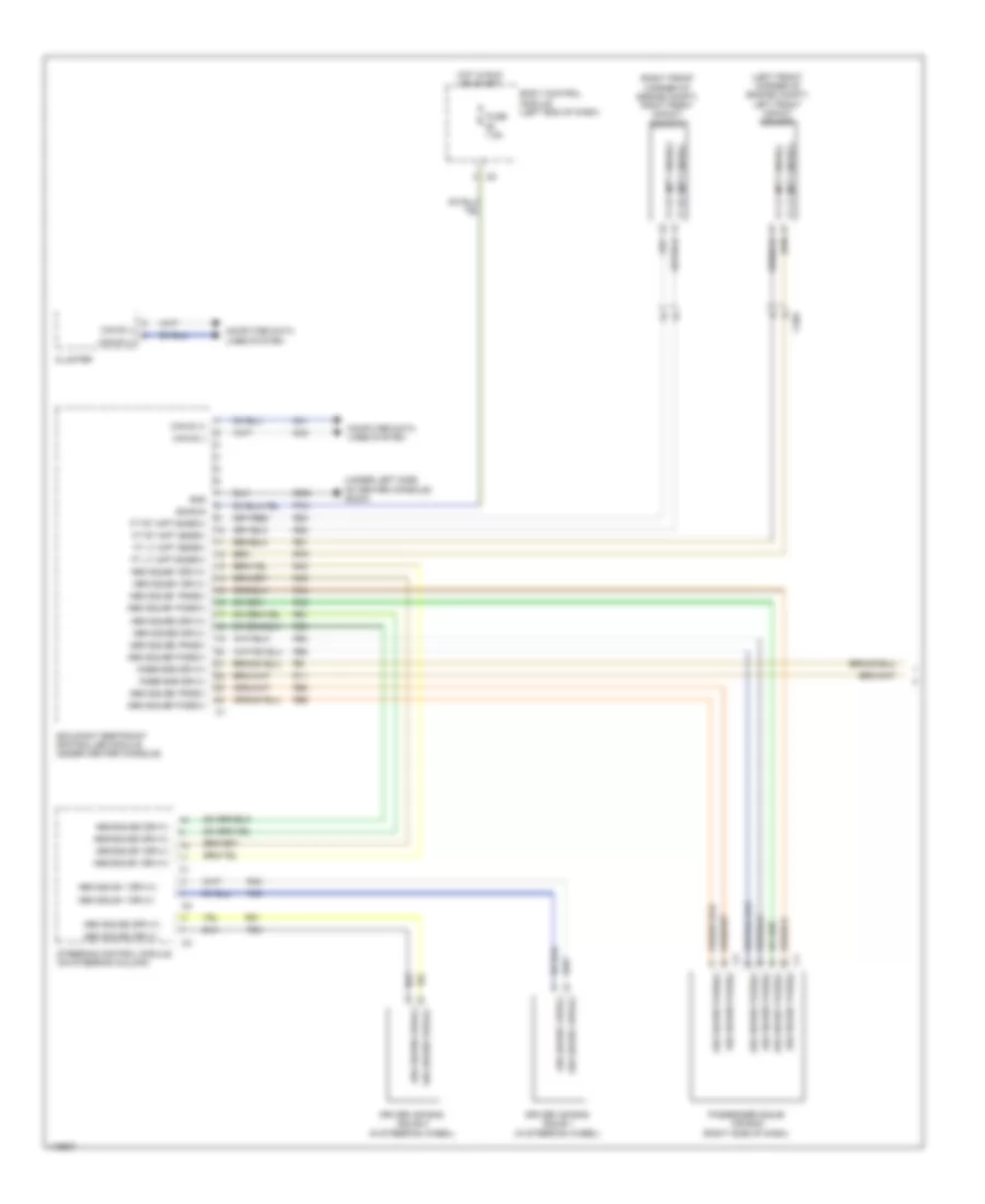 Supplemental Restraints Wiring Diagram 1 of 3 for Fiat 500e 2013