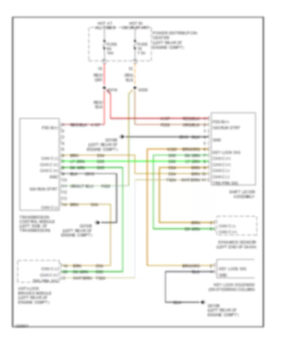 Transmission Wiring Diagram for Fiat 500 Abarth 2014