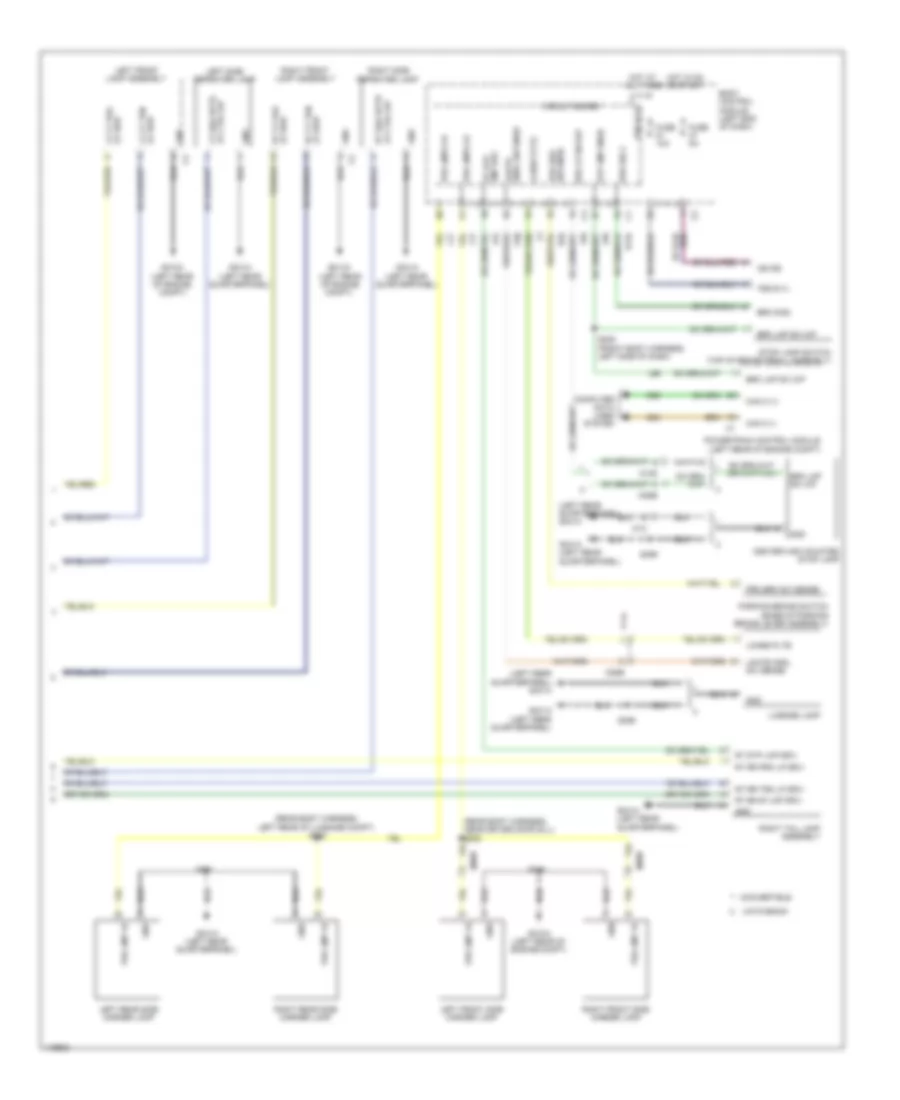 Exterior Lamps Wiring Diagram (2 of 2) for Fiat 500 Lounge 2014
