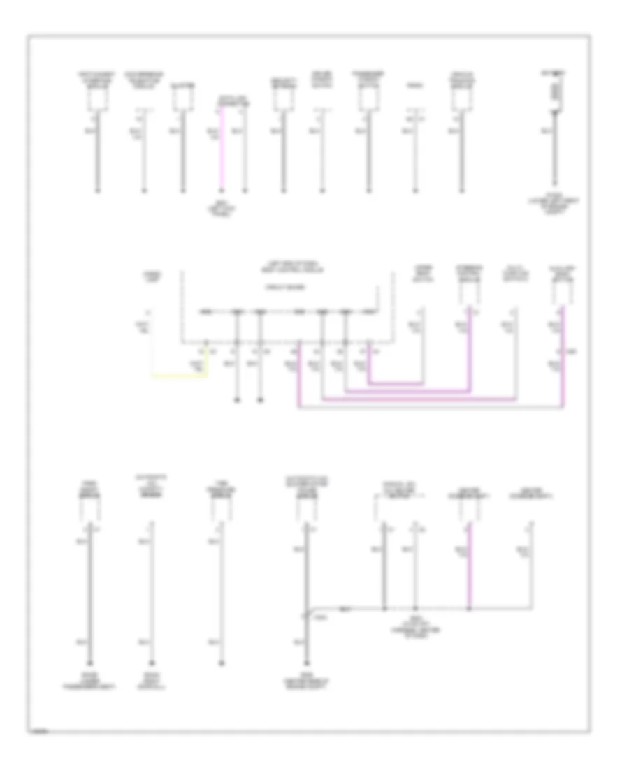 Ground Distribution Wiring Diagram (2 of 3) for Fiat 500 Lounge 2014