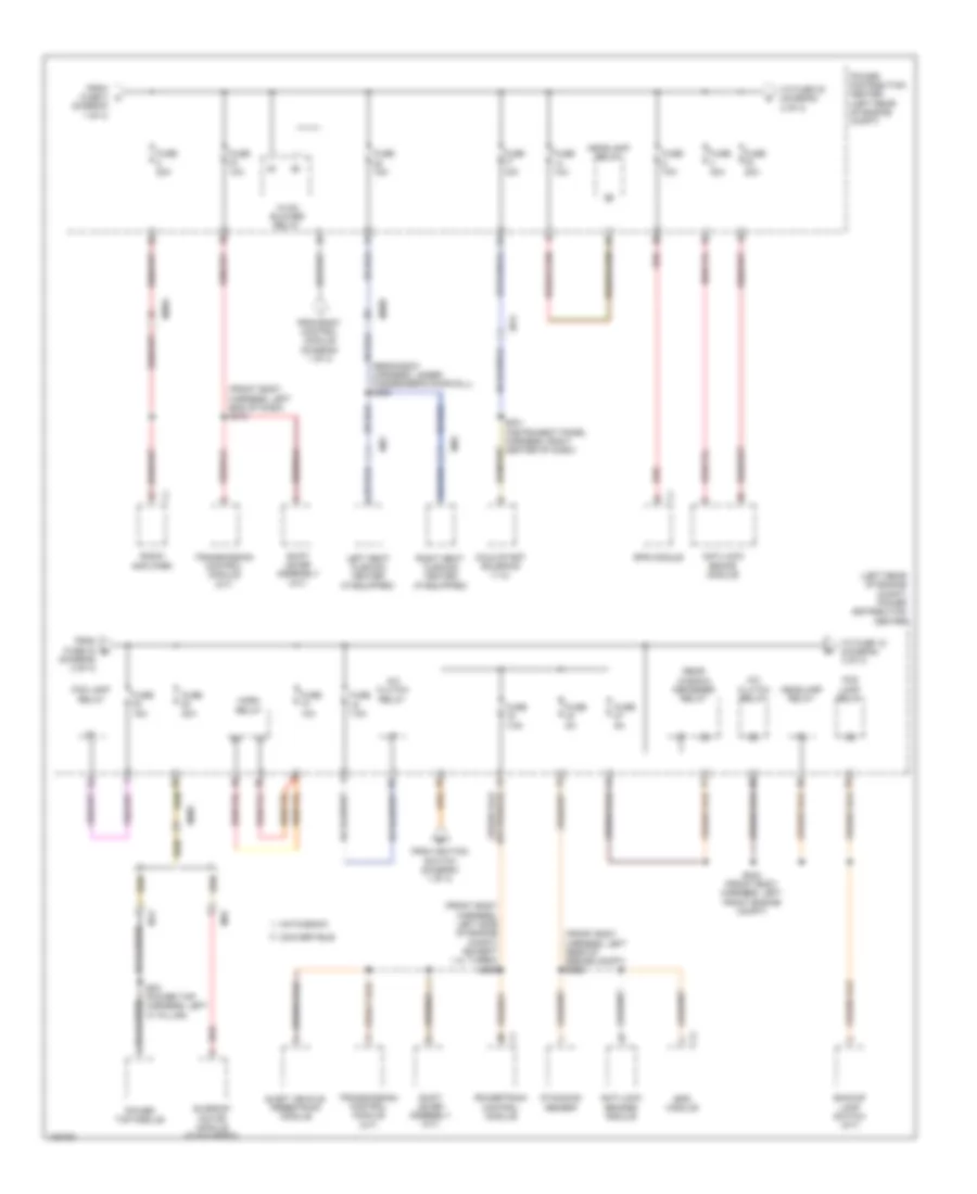 Power Distribution Wiring Diagram (2 of 3) for Fiat 500 Lounge 2014
