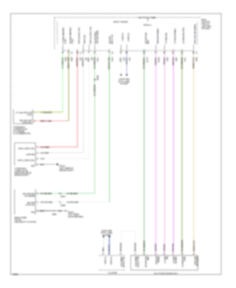 Электросхема стеклоочистителя, дворников и омывателя для Fiat 500 Sport 2014