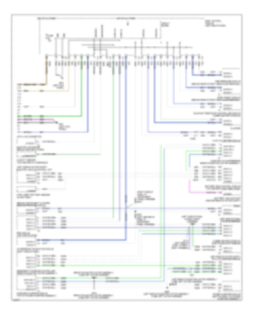 Computer Data Lines Wiring Diagram for Fiat 500e 2014