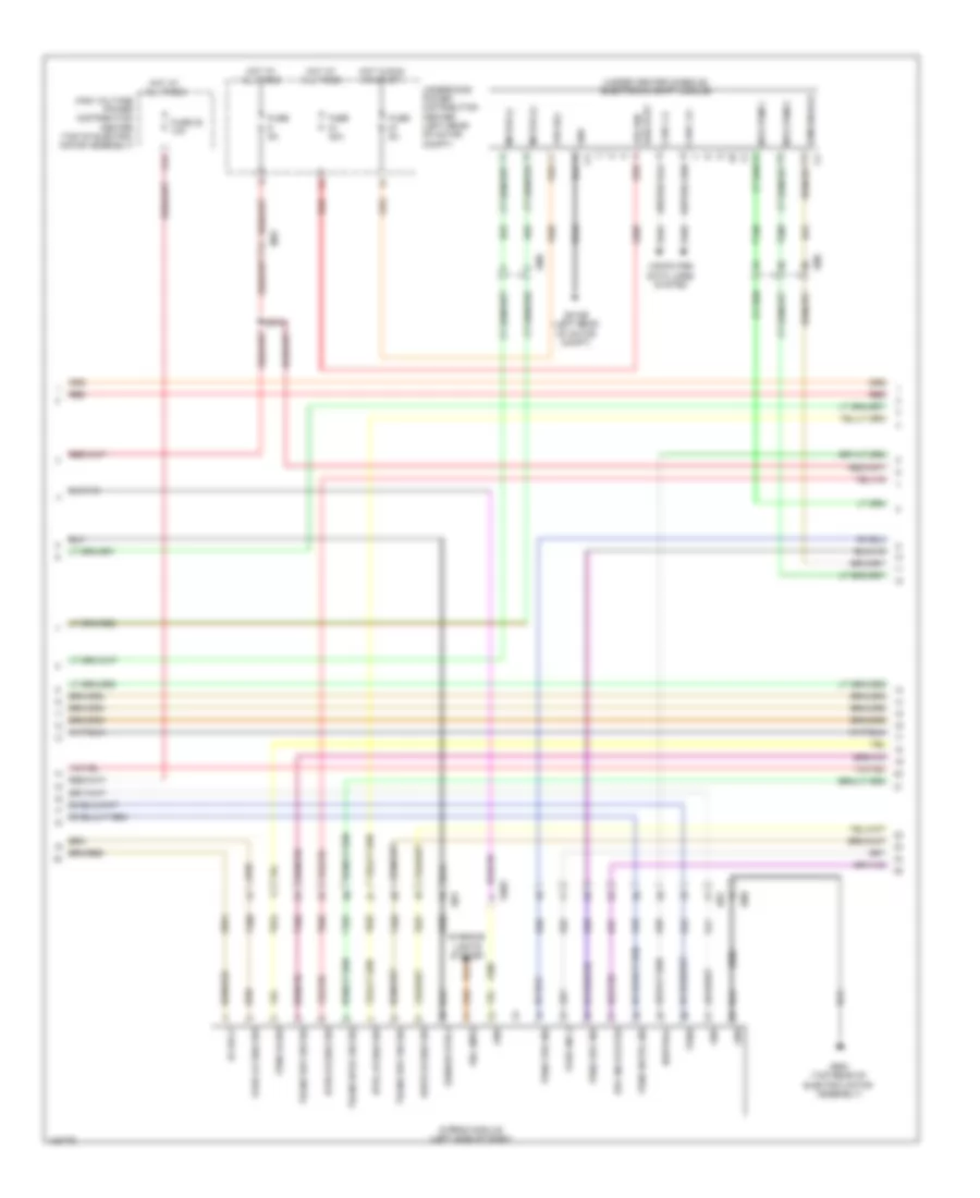Electric, Engine Performance Wiring Diagram (3 of 7) for Fiat 500e 2014