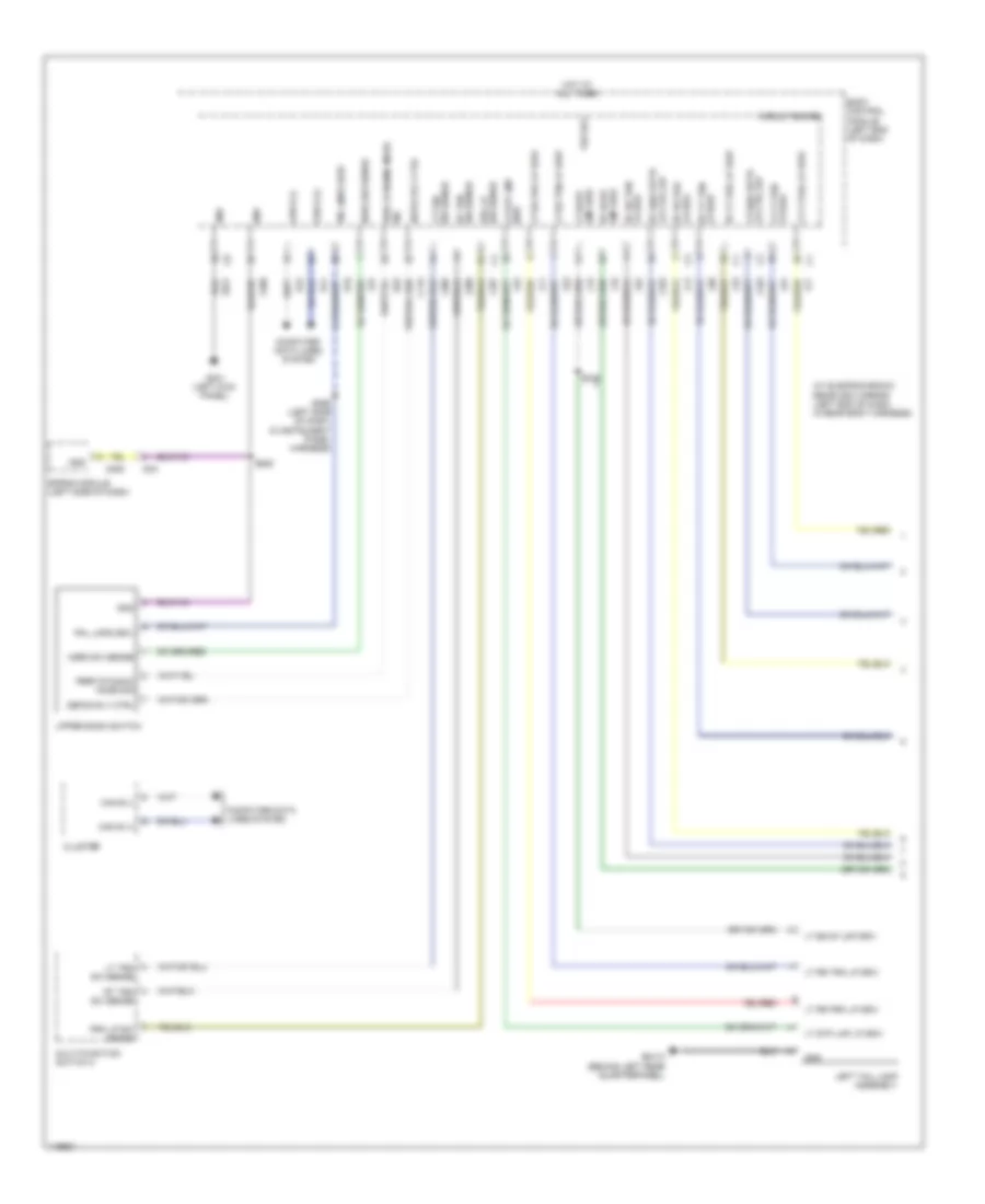 Exterior Lamps Wiring Diagram 1 of 2 for Fiat 500e 2014