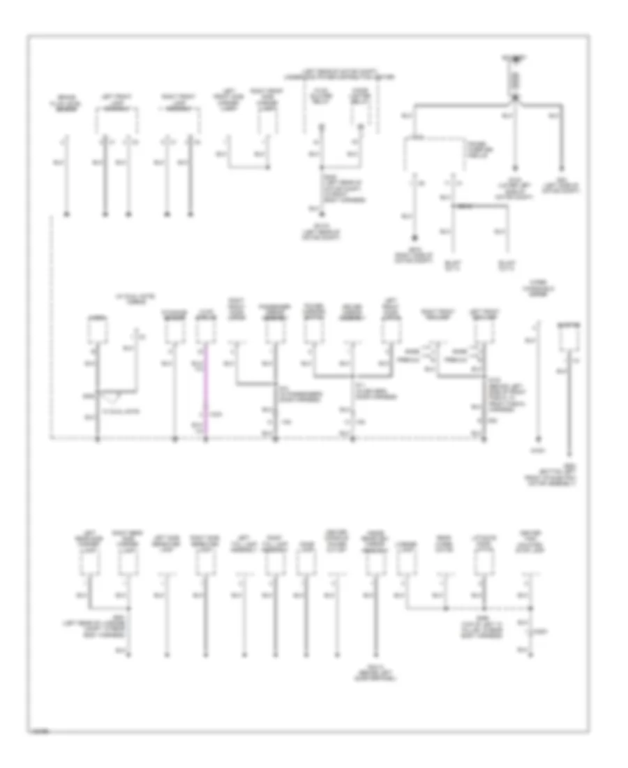 Ground Distribution Wiring Diagram 1 of 3 for Fiat 500e 2014