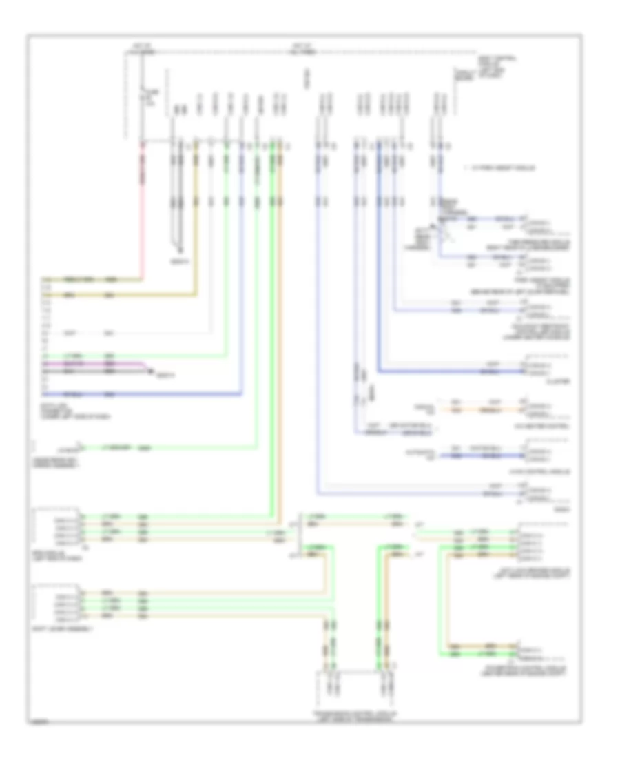 Computer Data Lines Wiring Diagram for Fiat 500L Easy 2014