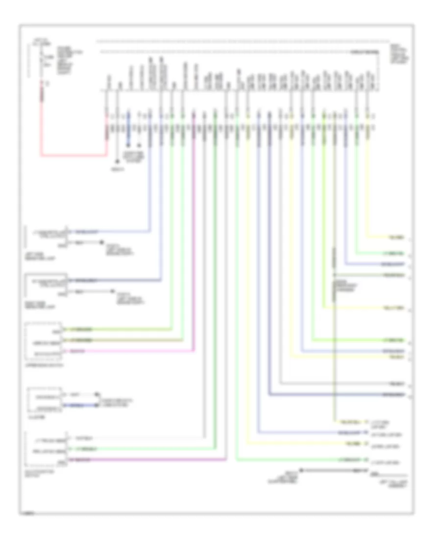 Exterior Lamps Wiring Diagram (1 of 2) for Fiat 500L Easy 2014