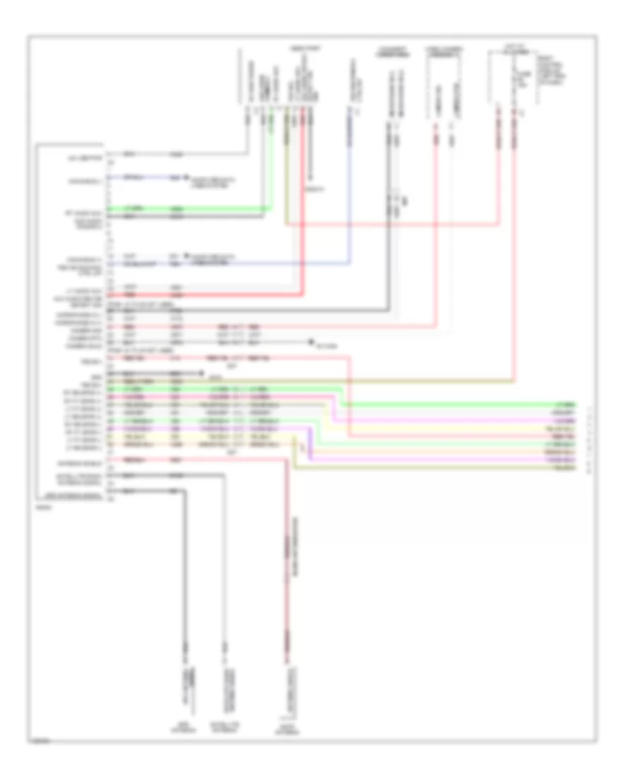 Navigation Wiring Diagram, Premium (1 of 2) for Fiat 500L Easy 2014