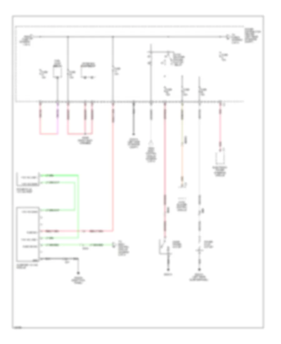 Power Distribution Wiring Diagram 3 of 4 for Fiat 500L Easy 2014