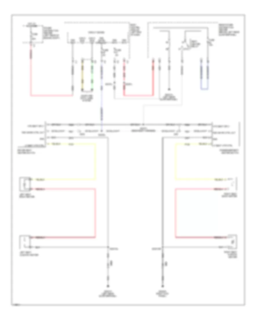 Heated Seats Wiring Diagram for Fiat 500L Easy 2014