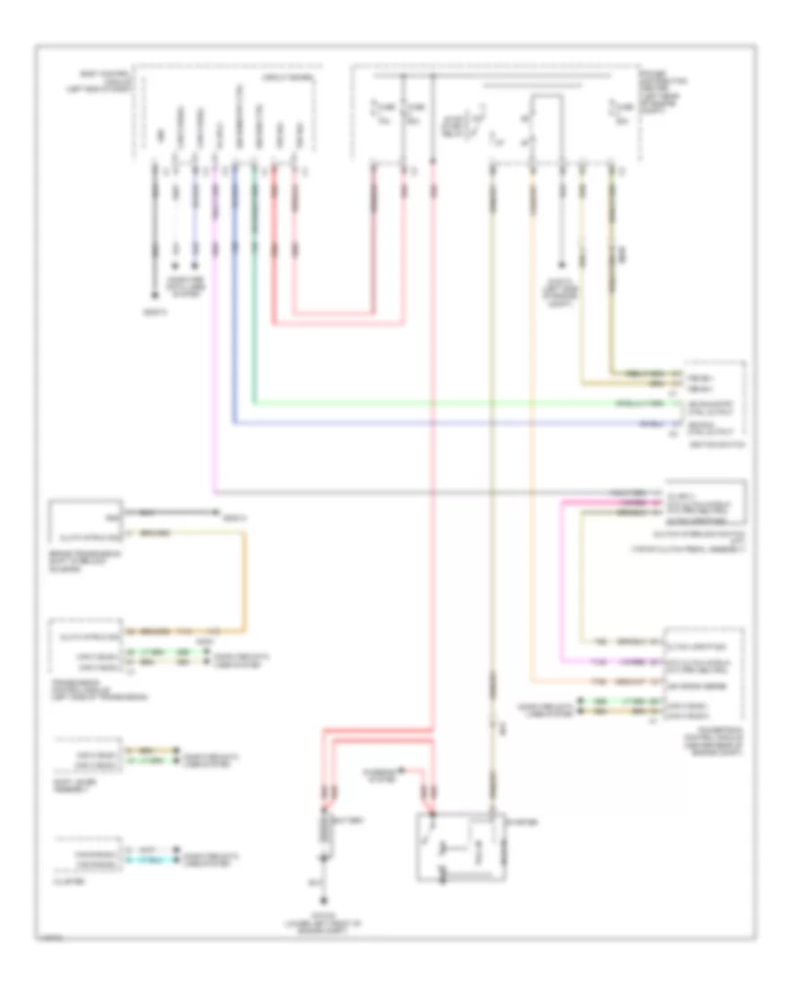 Starting Wiring Diagram for Fiat 500L Easy 2014