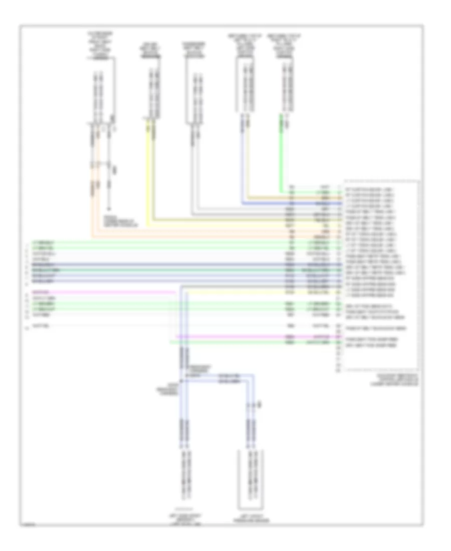 Supplemental Restraints Wiring Diagram (3 of 3) for Fiat 500L Easy 2014