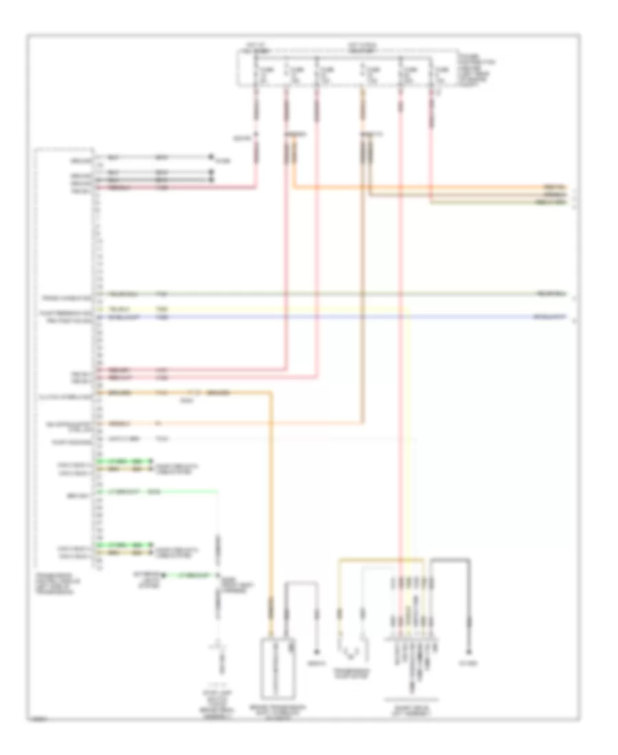 Transmission Wiring Diagram 1 of 2 for Fiat 500L Easy 2014