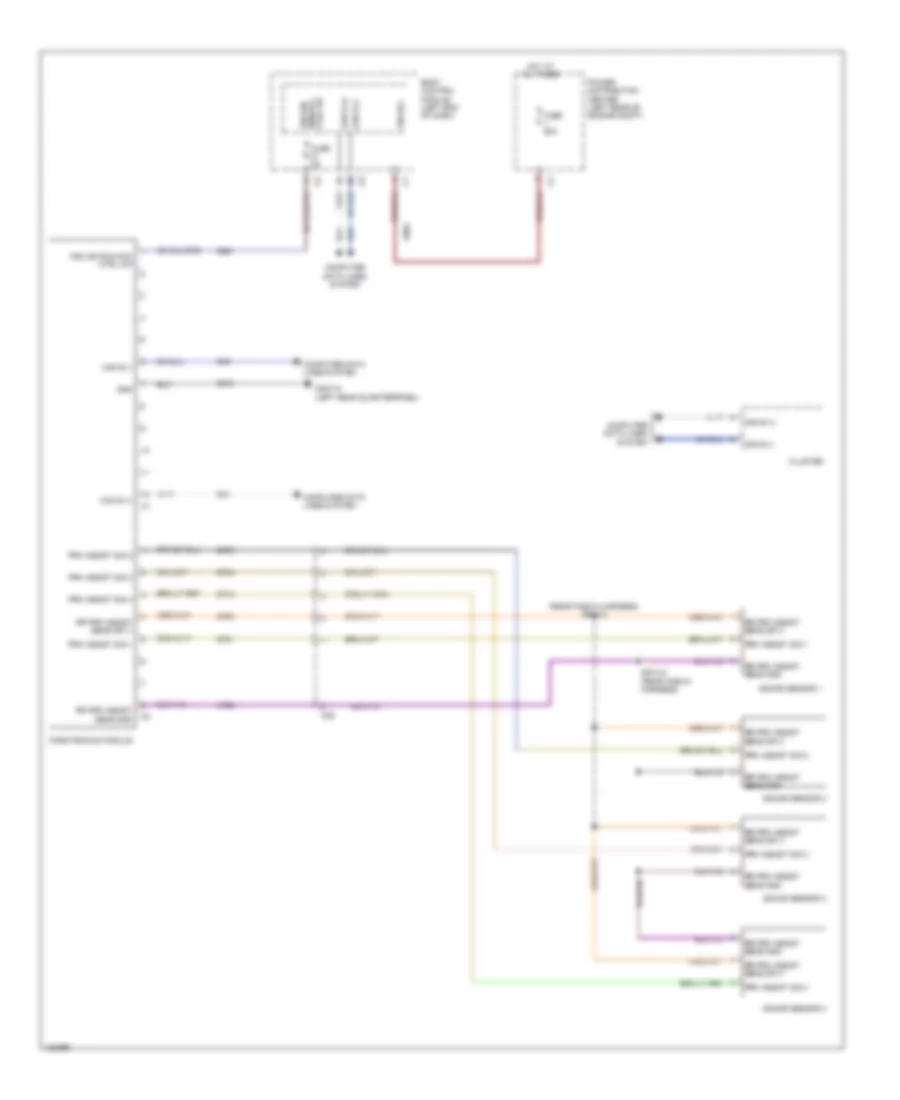 Parking Assistant Wiring Diagram for Fiat 500L Lounge 2014