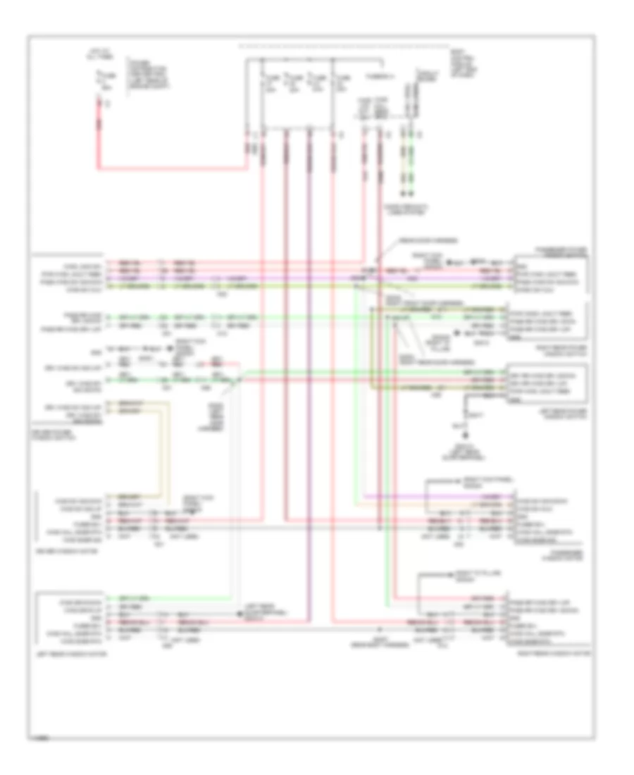 Power Windows Wiring Diagram for Fiat 500L Trekking 2014