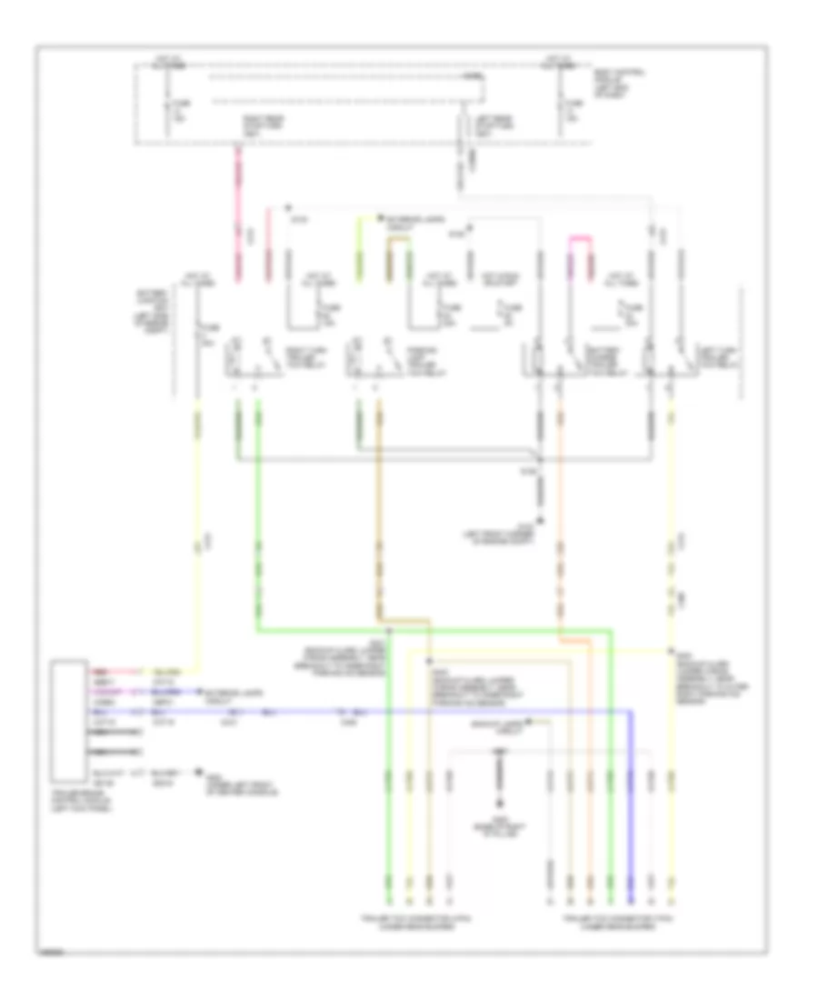 Электросхема розетки подключения прицепа для Ford Explorer XLT 2012
