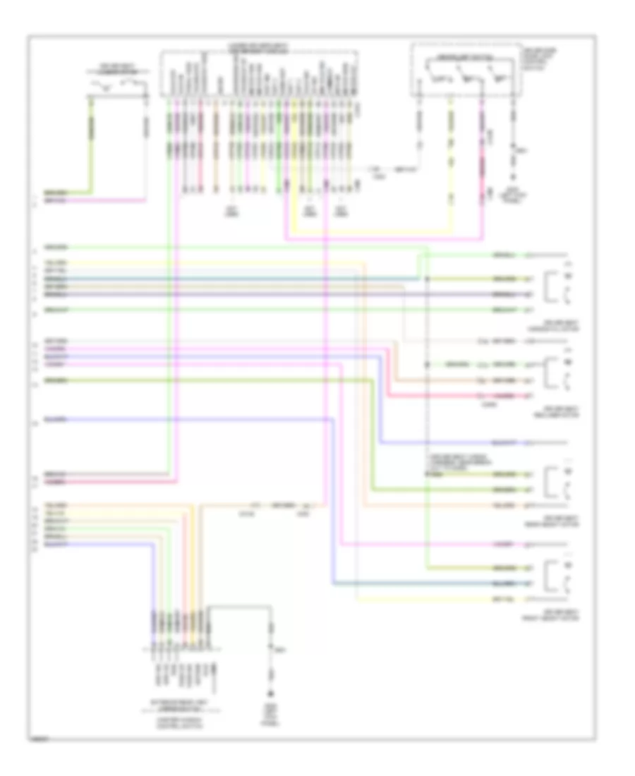 Электросхема системы памяти (3 из 3) для Ford Explorer XLT 2012