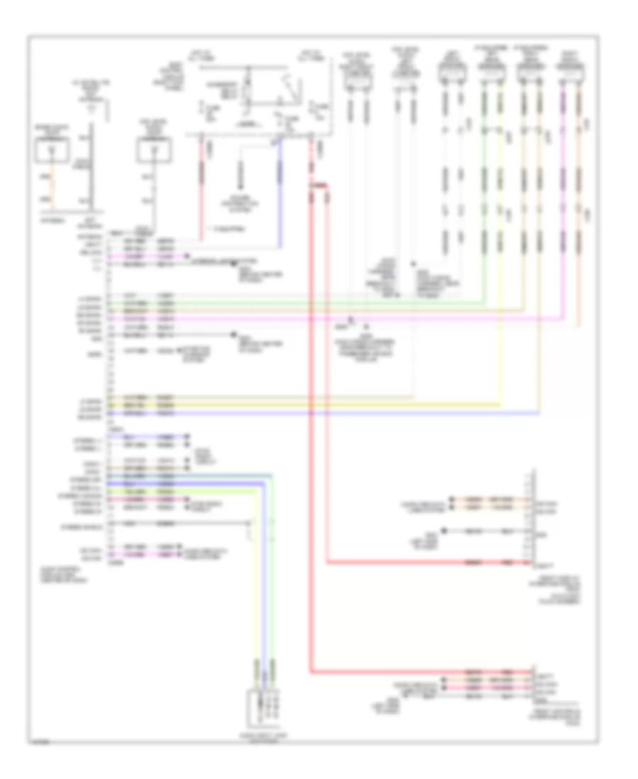 Radio Wiring Diagram, without Sony & Premium, Премиум класс Плюс для Ford F-150 XLT 2014