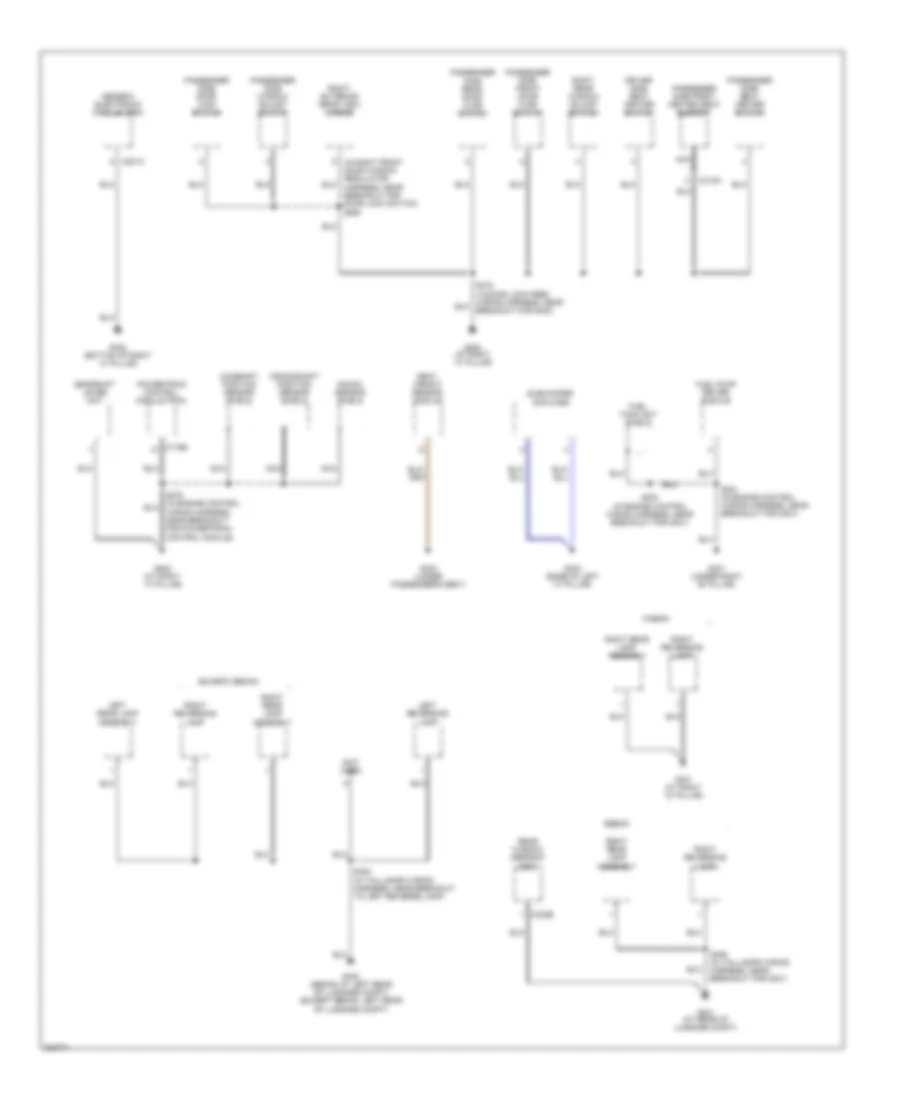 Электросхема подключение массы заземления (3 из 3) для Ford Focus ZX5 SE 2005