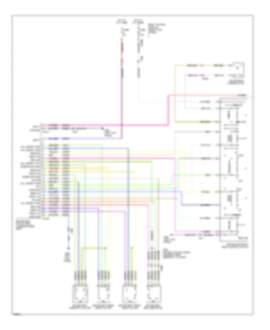 Электросхема памяти водительского сиденья (1 из 2) для Ford F-350 Super Duty XLT 2013