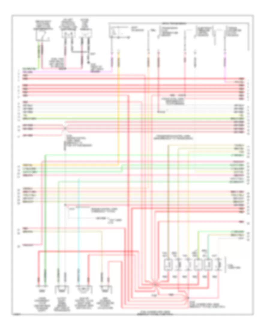 4.2L, Электросхема системы управления двигателя (3 из 4) для Ford Club Wagon E350 1998