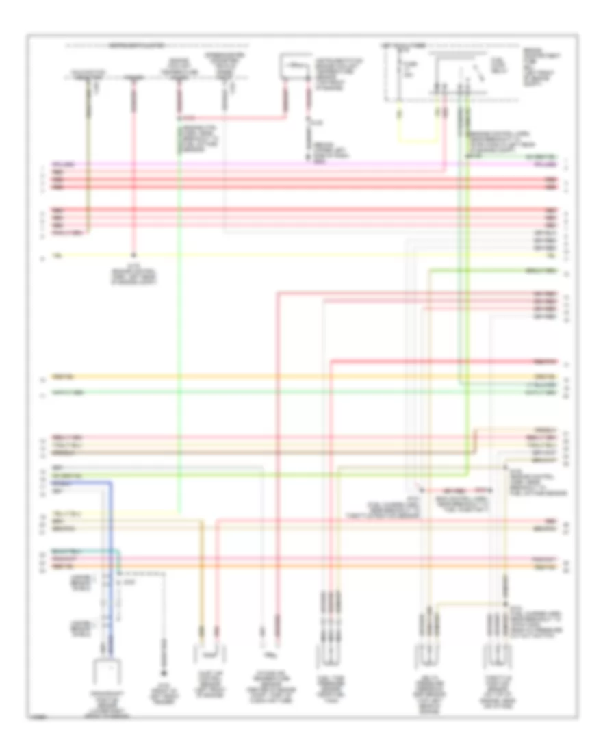 4.6L, Электросхема системы управления двигателя (2 из 4) для Ford Club Wagon E350 1998