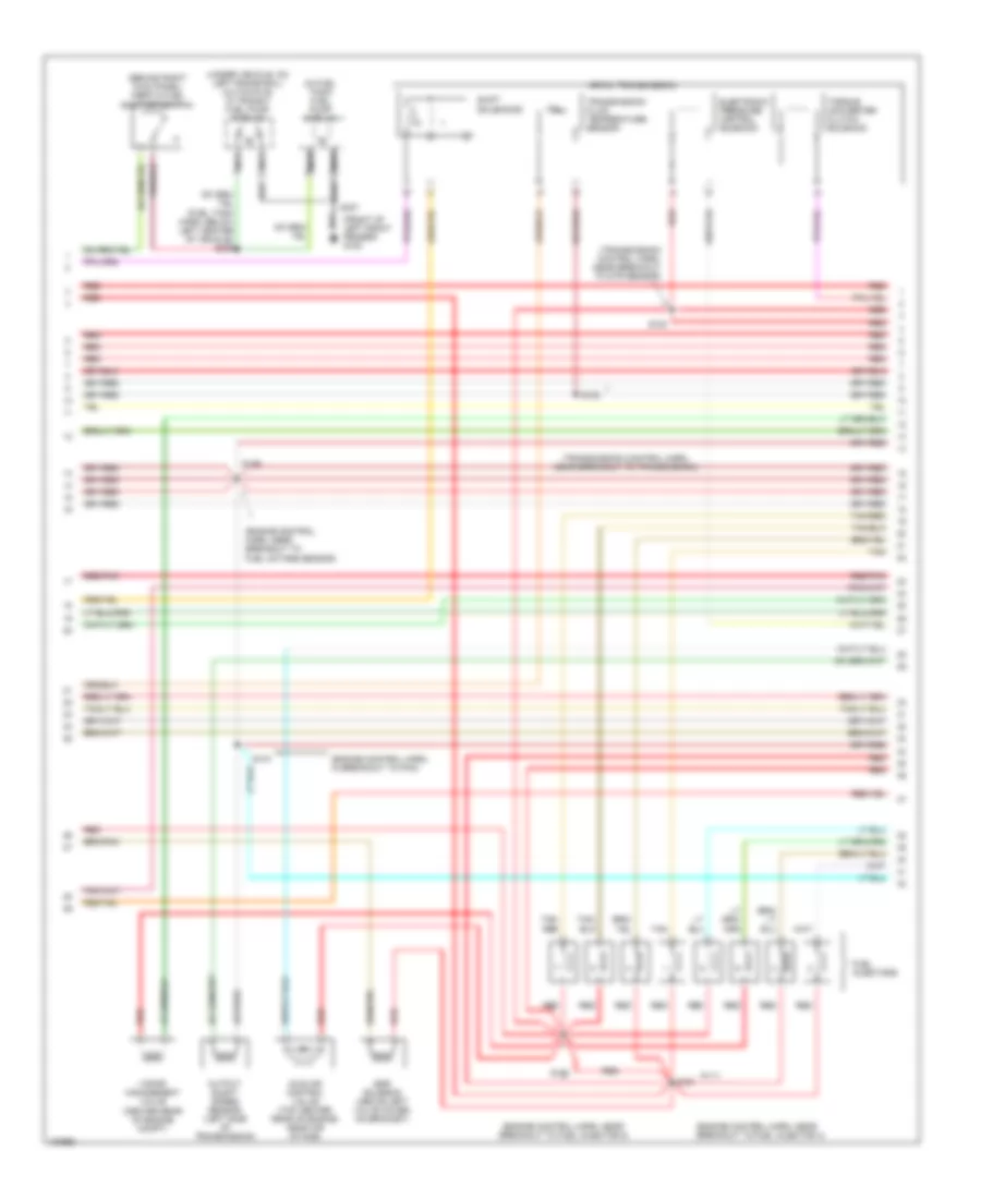 4.6L, Электросхема системы управления двигателя (3 из 4) для Ford Club Wagon E350 1998