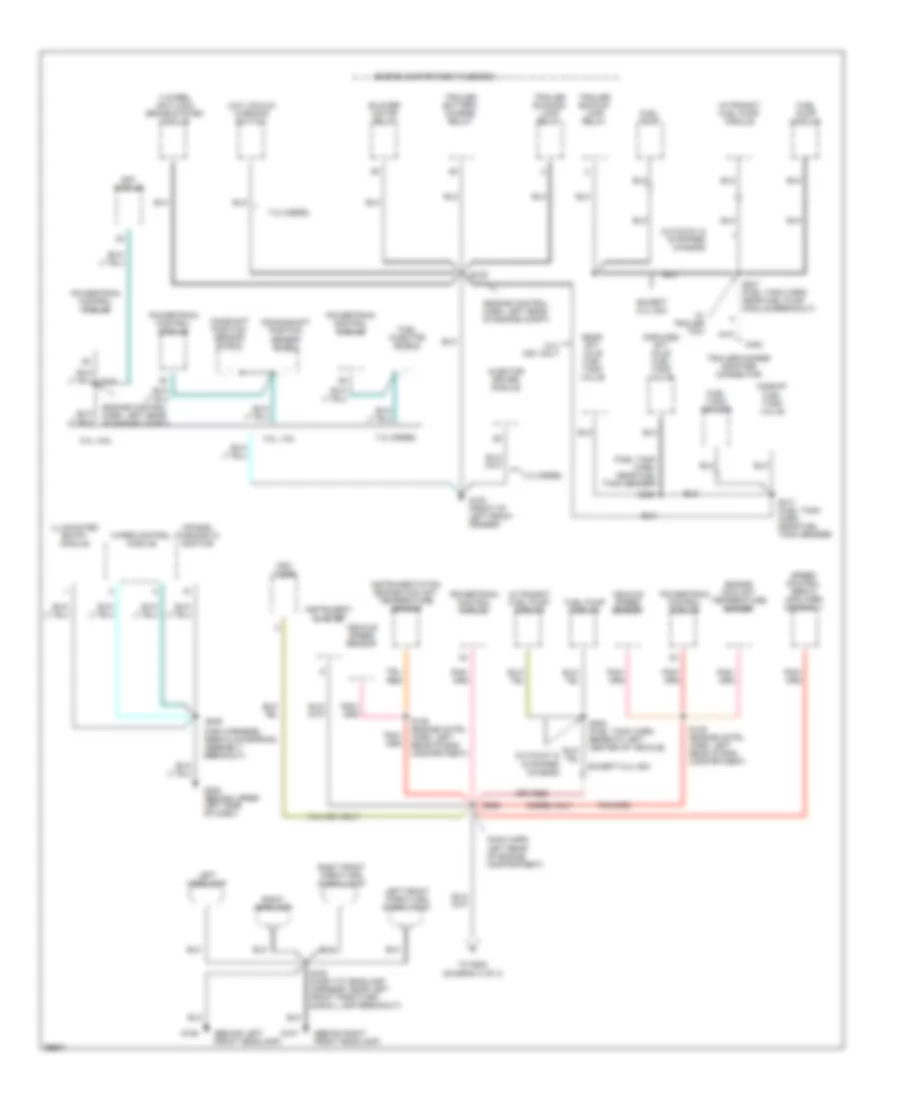 Электросхема подключение массы заземления (2 из 4) для Ford Club Wagon E350 1998