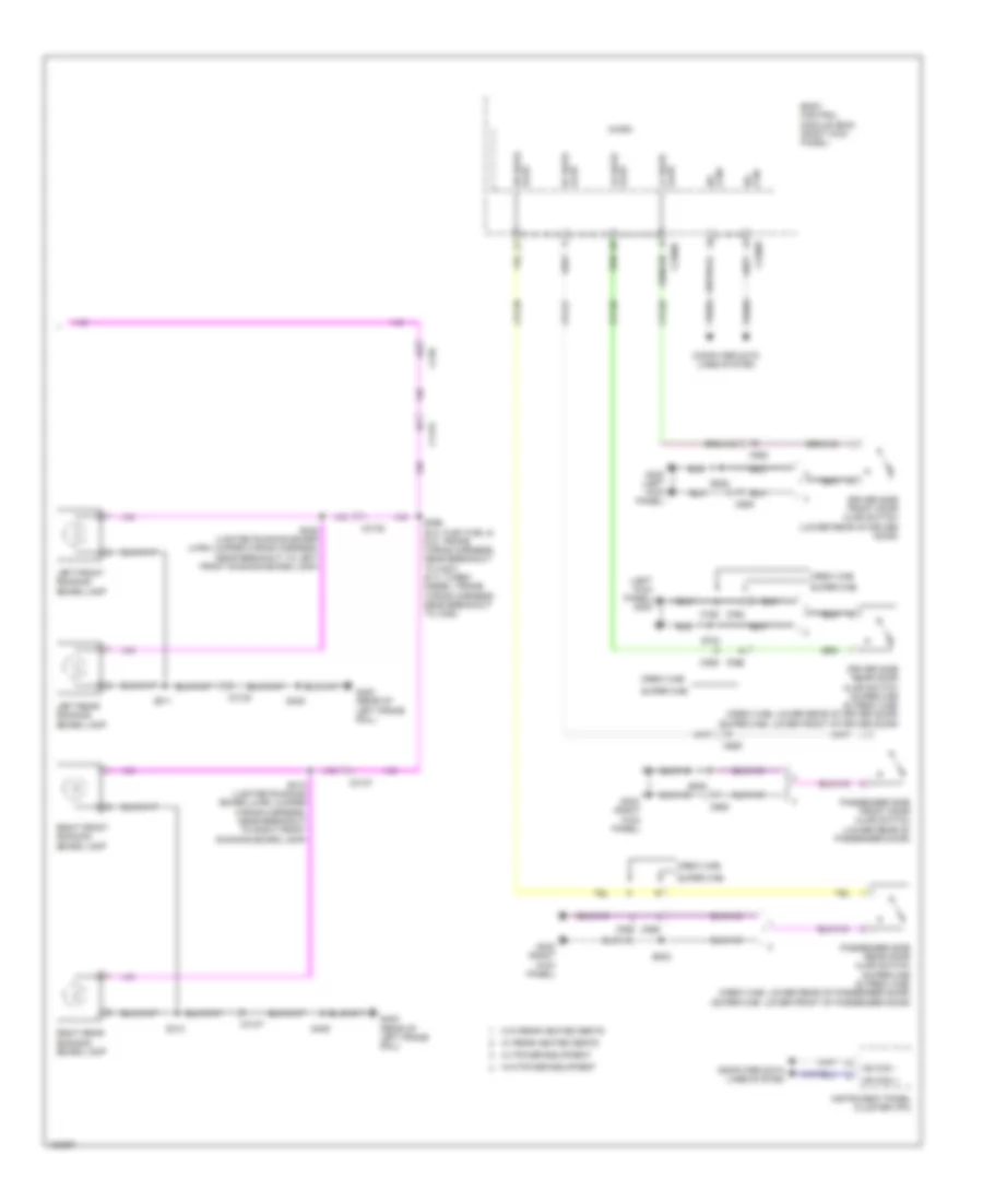 Электросхема подсветки (2 из 2) для Ford F-250 Super Duty XLT 2014