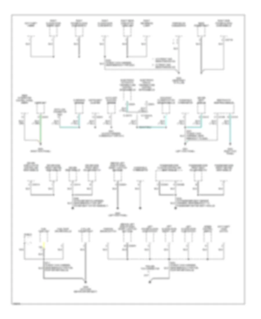 Электросхема подключение массы заземления (2 из 3) для Ford Freestar SES 2004