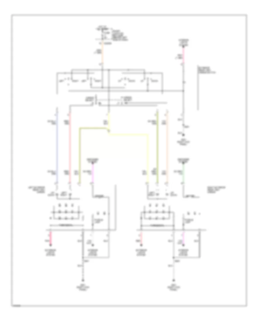 Электросхема привода зеркал, С Горячие Сигнальные Зеркала для Ford Freestar SES 2004