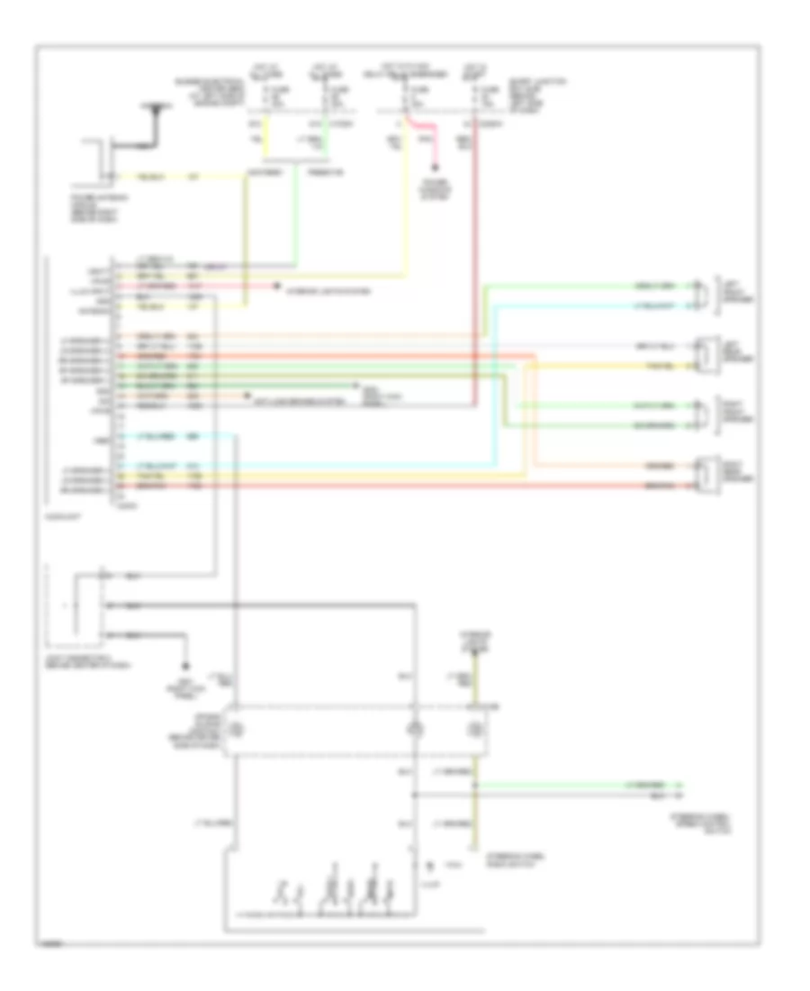 Электросхема магнитолы, без Хвостовые рули для Ford Freestar SES 2004