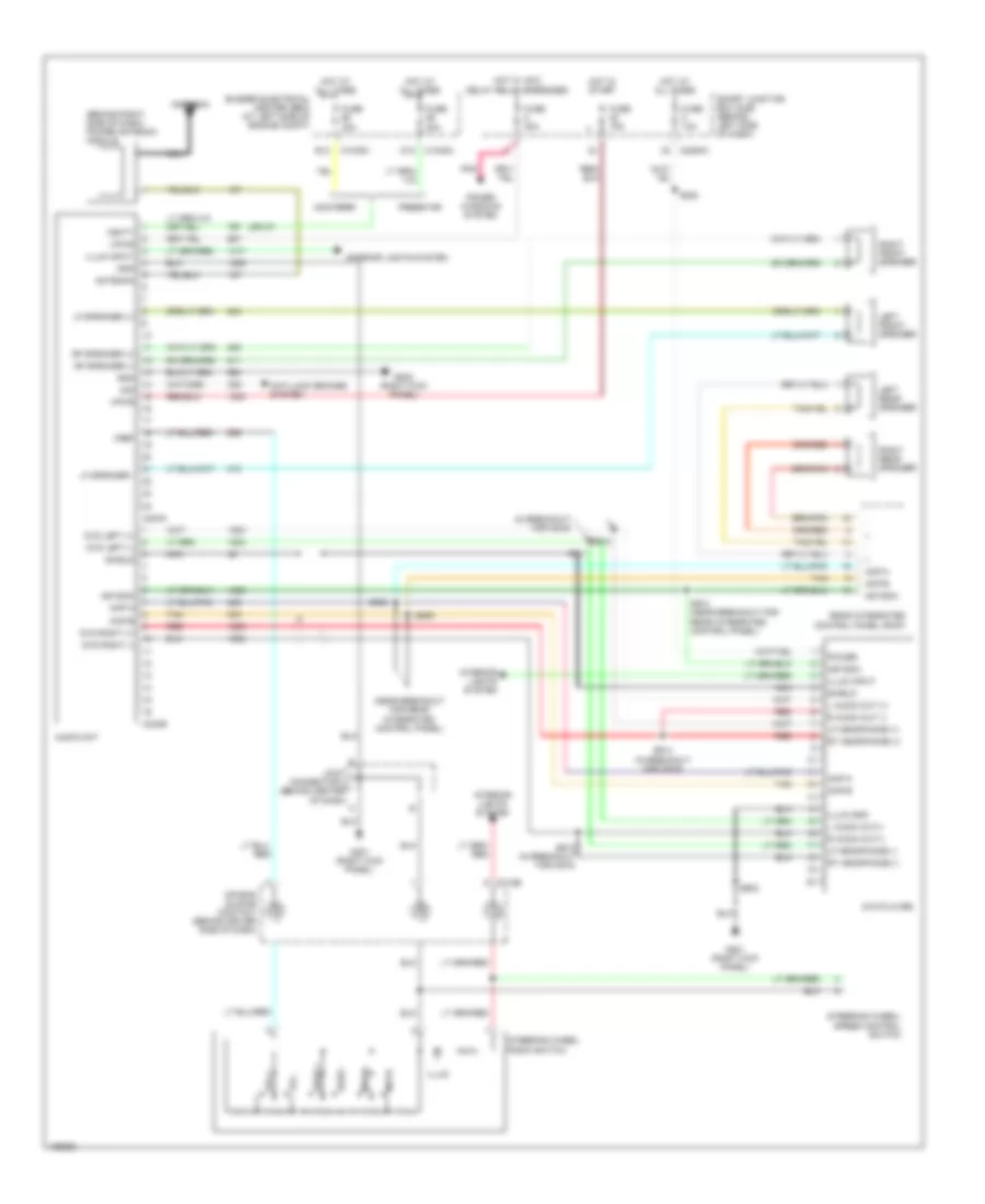 Электросхема мультимедии задних пассажиров для Ford Freestar SES 2004