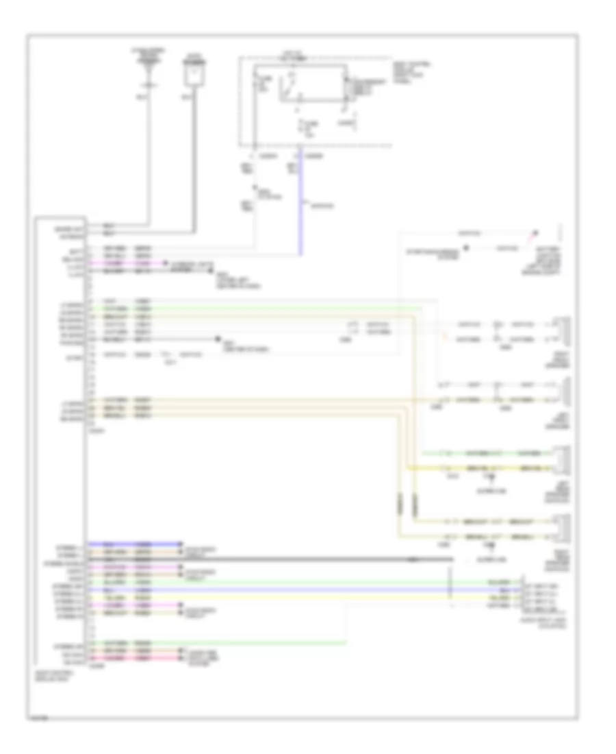Эдектросхема магнитолы. Базовая комплектация. для Ford F-350 Super Duty Lariat 2014