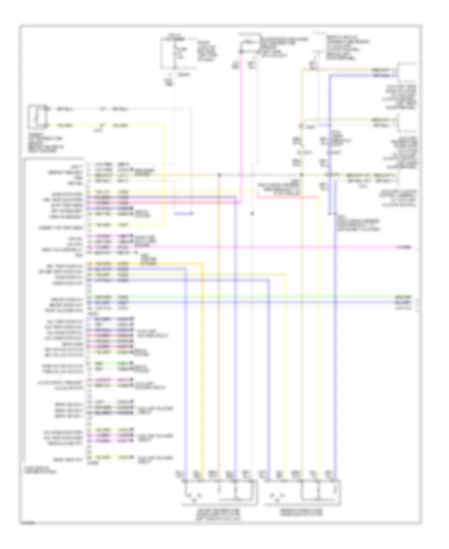 Электросхема кондиционера с ручный управлением (1 из 2) для Ford Flex SE 2012