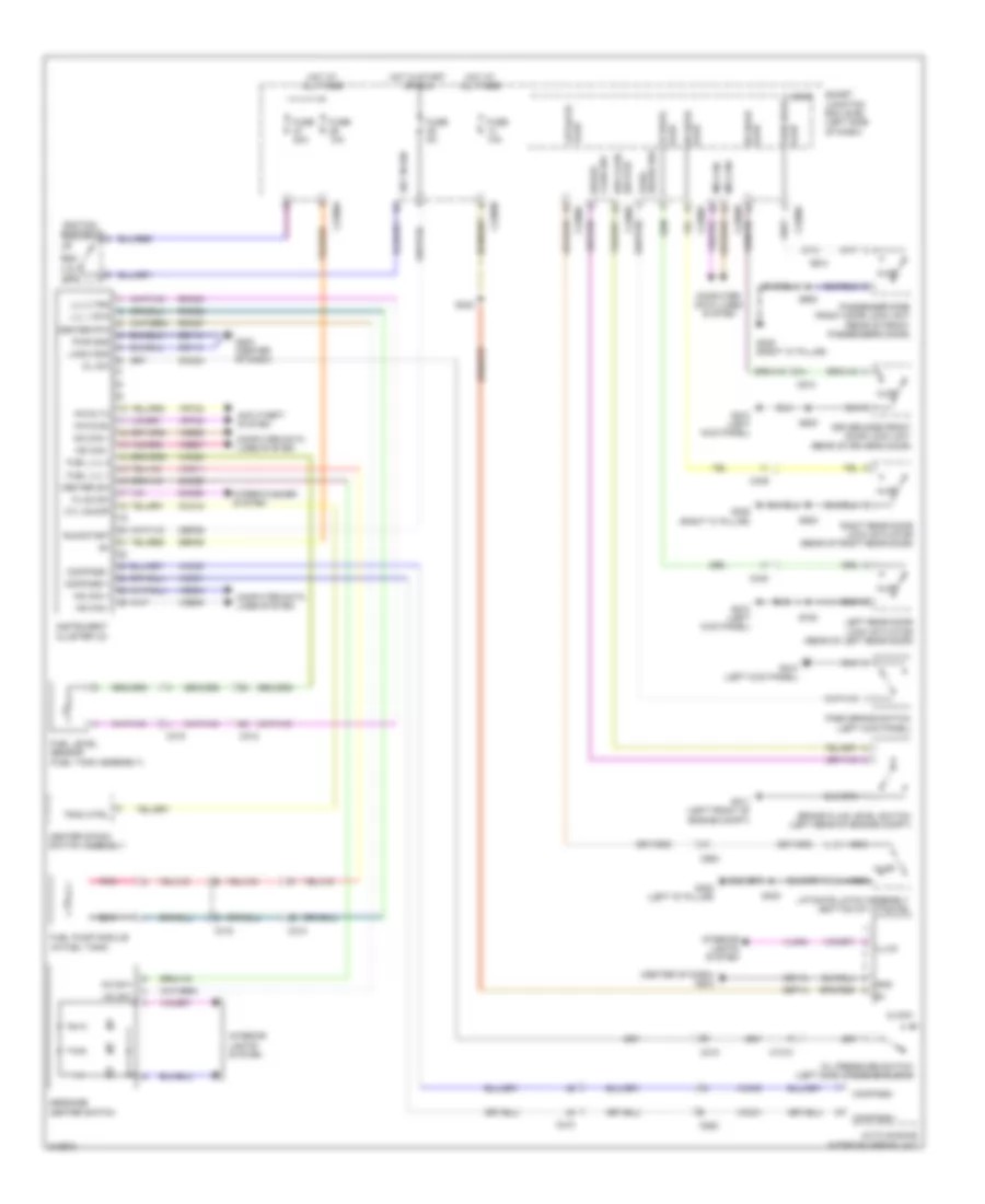 Электросхема панели приборов для Ford Flex SE 2012